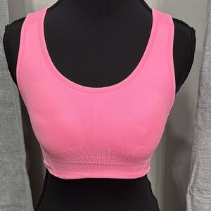 All in Motion Bubblegum Pink Sports Bra Medium Racerback